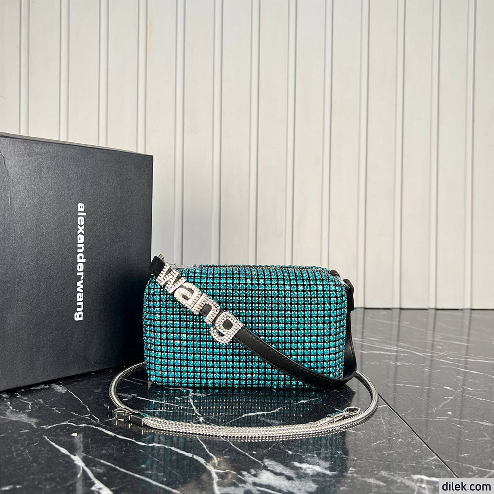 Alexander Wang Heiress Pouch In Crystal Mesh