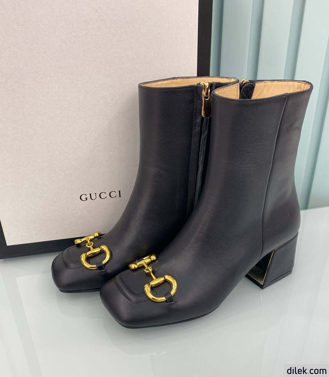 Gucci Women Horsebit Ankle Boot