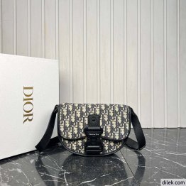 Dior Mini Saddle Messenger Bag with Flap