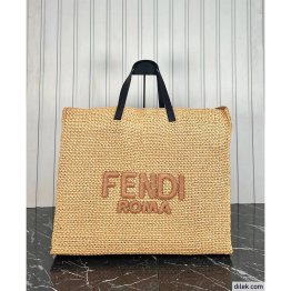Fendi Raffia Tote Bag