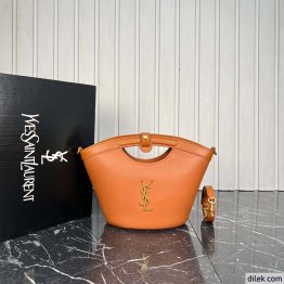 Saint Laurent Celia Mini Tote In Smooth Leather