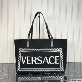 Versace Canvas Tote Bag