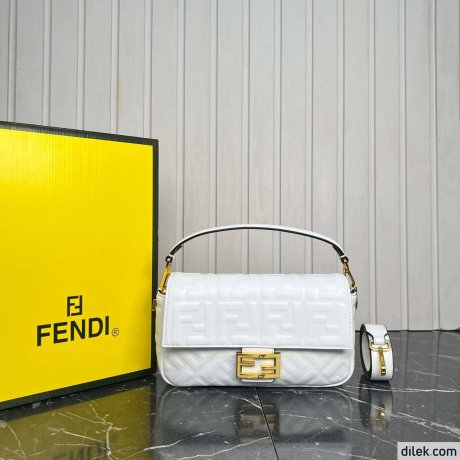 Fendi Baguette FF Jacquard Bag