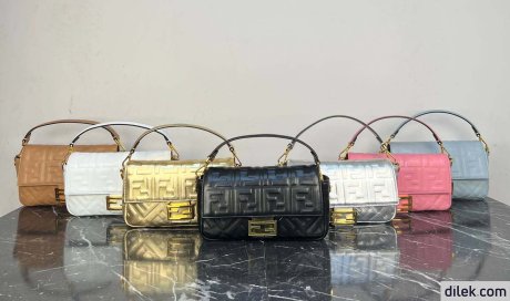 Fendi Baguette FF Jacquard Bag