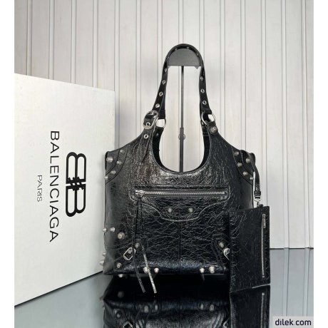 Balenciaga Le Cagole Leather Tote Bag