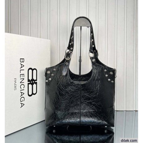Balenciaga Le Cagole Leather Tote Bag