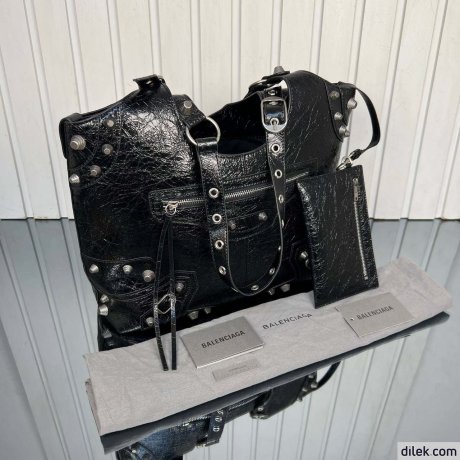 Balenciaga Le Cagole Leather Tote Bag
