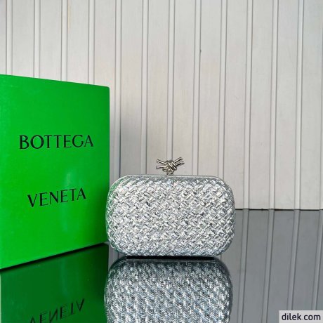 Bottega Veneta Plisse Knot Clutch