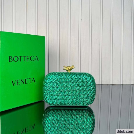 Bottega Veneta Plisse Knot Clutch