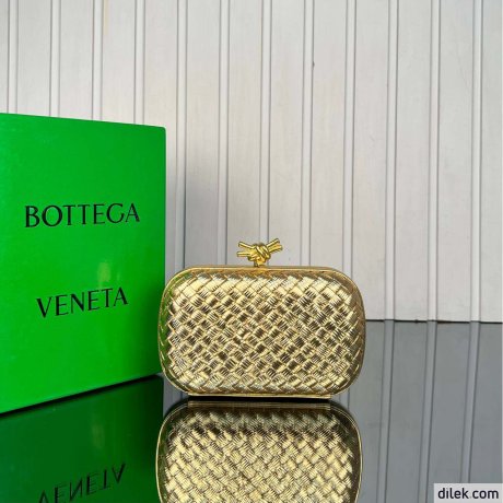 Bottega Veneta Plisse Knot Clutch