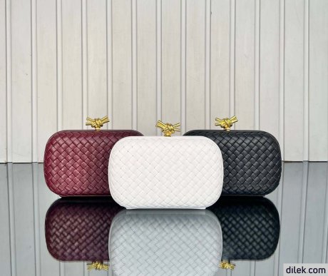 Bottega Veneta Plisse Knot Clutch