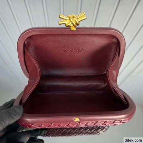 Bottega Veneta Plisse Knot Clutch