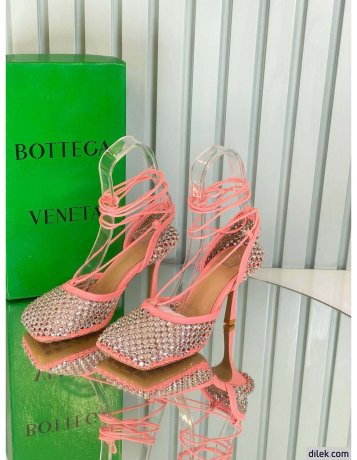 Bottega Veneta Sparkle Stretch Leather Sandals