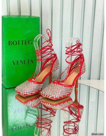 Bottega Veneta Sparkle Stretch Leather Sandals