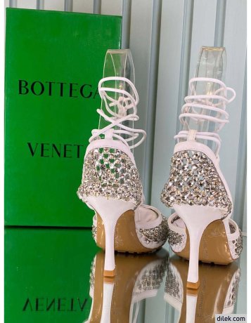 Bottega Veneta Sparkle Stretch Leather Sandals