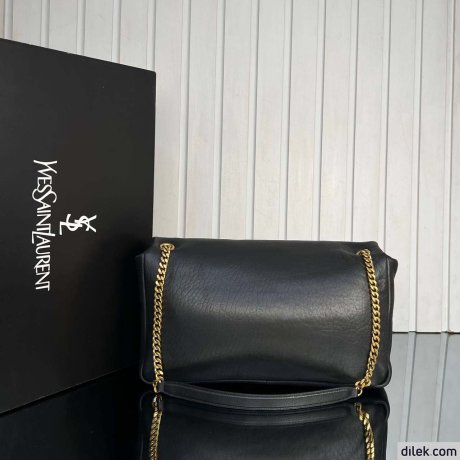 Saint Laurent Calypso in Plunged Lambskin
