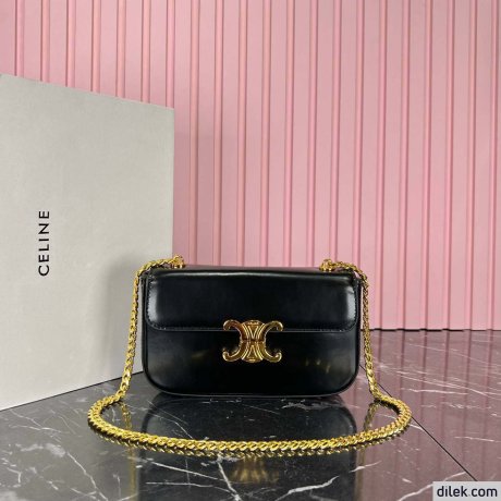 Celine Shoulder Bag Claude In Shiny Calfskin