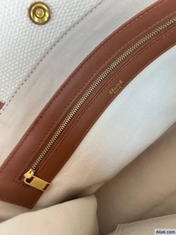 Celine Jacquard Striped Large Cabas