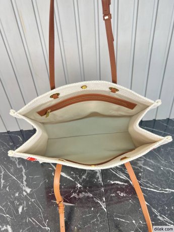 Celine Jacquard Striped Large Cabas