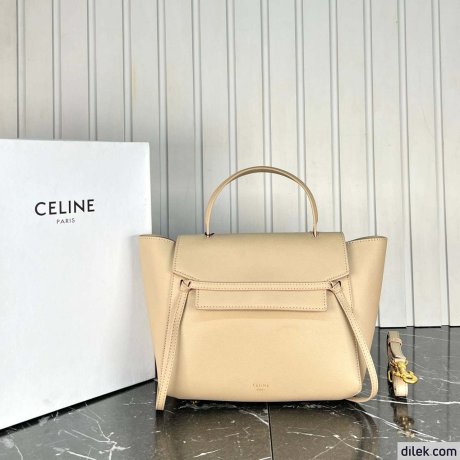 Celine Micro Belt Bag In Grained Calfskin