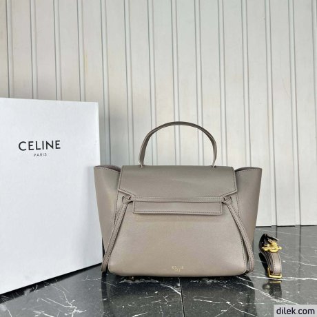 Celine Micro Belt Bag In Grained Calfskin