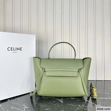 Celine Micro Belt Bag In Grained Calfskin