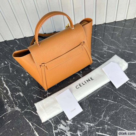 Celine Micro Belt Bag In Grained Calfskin