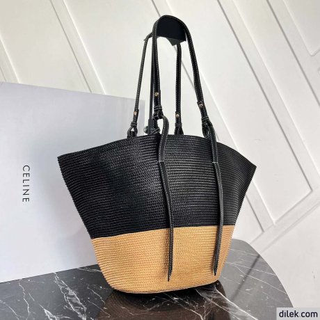 Celine Raffia Tote Bag