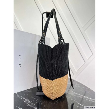 Celine Raffia Tote Bag