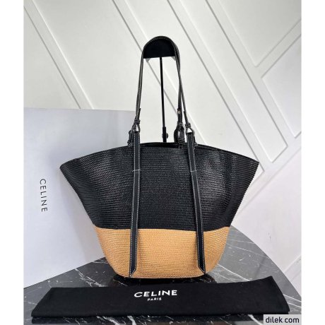 Celine Raffia Tote Bag