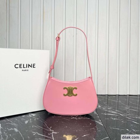 Celine Small Tilly Bag In Triomphe Canvas