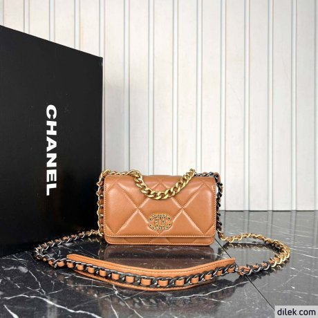 Chanel 19 Handbag WOC Black