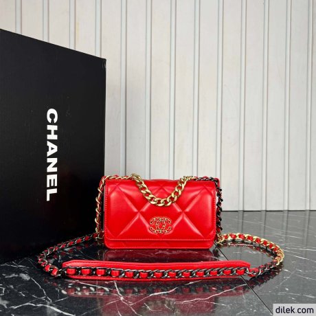 Chanel 19 Handbag WOC Black