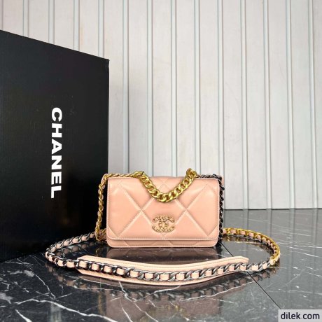 Chanel 19 Handbag WOC Black