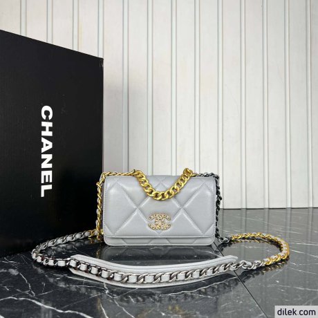 Chanel 19 Handbag WOC Black