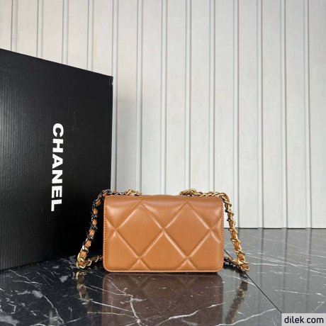 Chanel 19 Handbag WOC Black