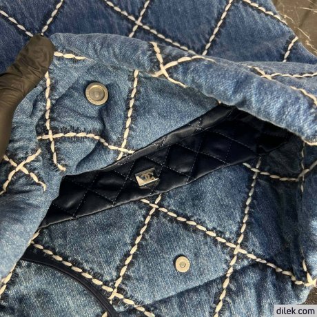 Chanel 22 Large Denim Handbag