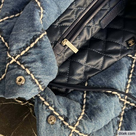 Chanel 22 Large Denim Handbag