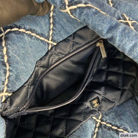 Chanel 22 Large Denim Handbag
