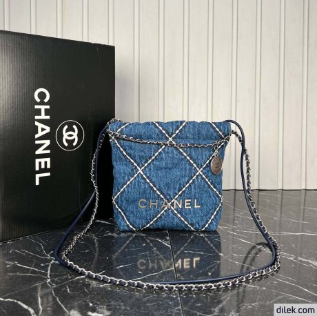 Chanel 22 Small Denim Handbag