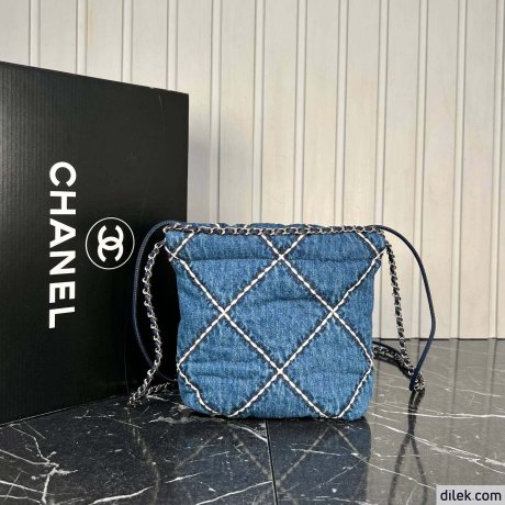 Chanel 22 Small Denim Handbag