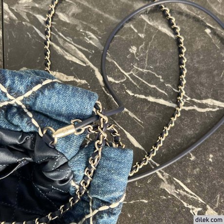 Chanel 22 Small Denim Handbag