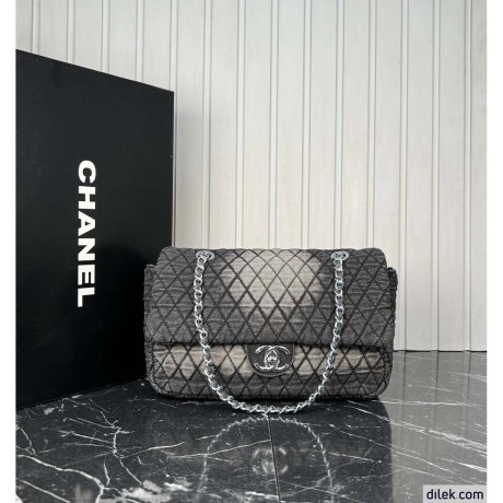 Chanel Denimpression Flap Bag Quilted Distressed Denim Medium