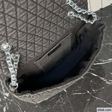 Chanel Denimpression Flap Bag Quilted Distressed Denim Medium