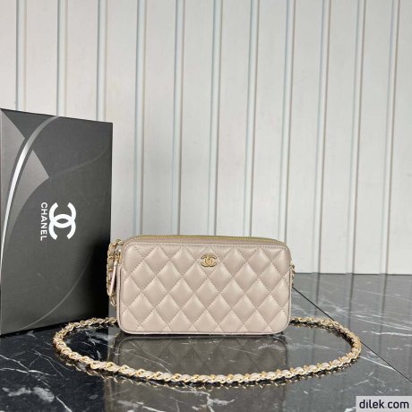 Chanel Double Zippy Wallet