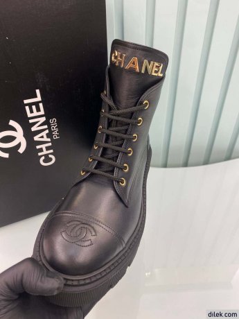 Chanel Women Leather Short Boots