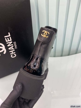 Chanel Women Leather Short Boots
