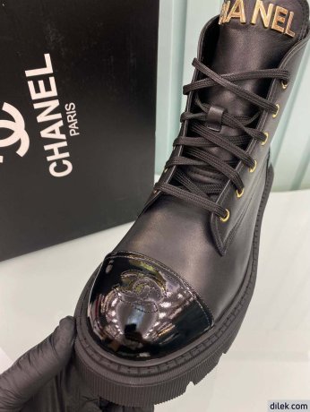 Chanel Women Leather Short Boots