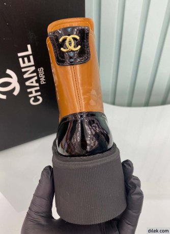 Chanel Women Leather Short Boots