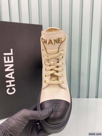 Chanel Women Leather Short Boots